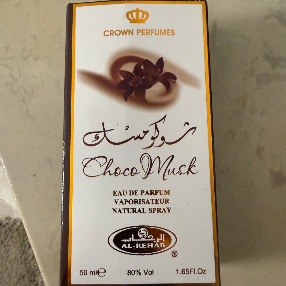 Al-Rehab Choco Musk Eau de Parfum — White & Brown Packaging